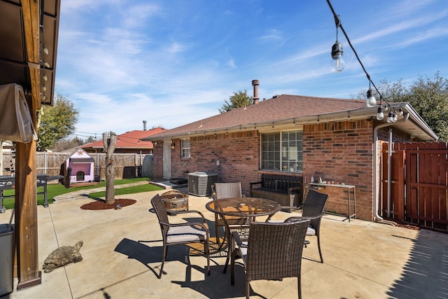 view of patio / terrace with cooling unit