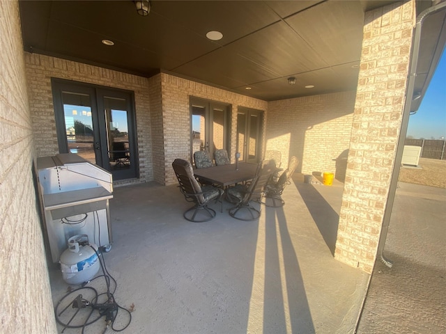 view of patio / terrace with french doors