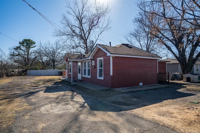 view of property exterior