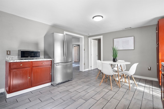 kitchen featuring appliances with stainless steel finishes