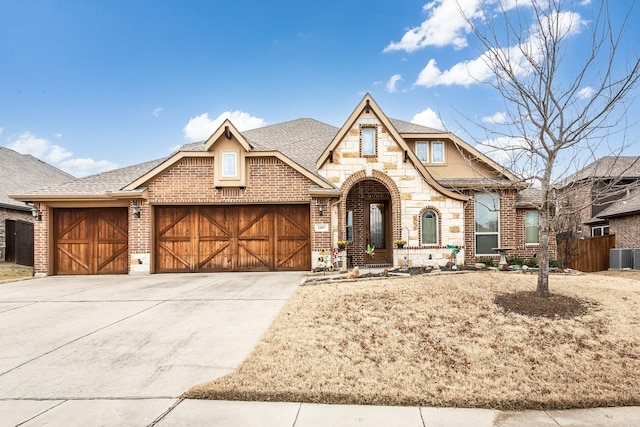 view of front of house featuring a garage