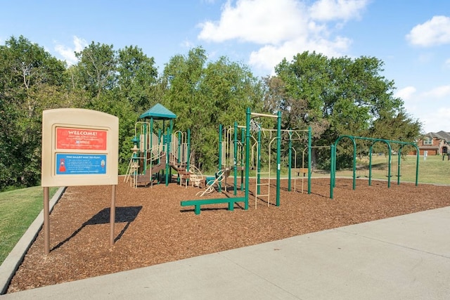 view of jungle gym