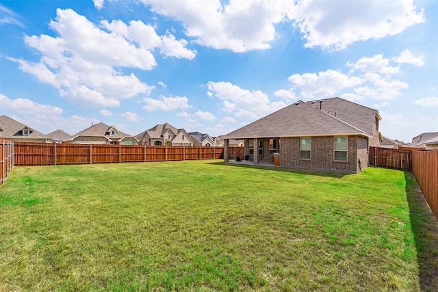 view of yard with a patio