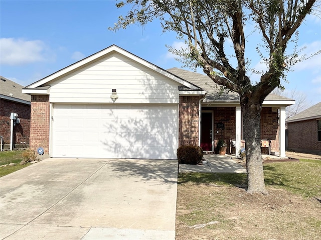 ranch-style house with a garage