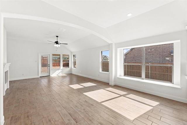 7732 Barley Fld, Joshua, TX 76058 - unfurnished sunroom featuring vaulted ceiling and arched walkways