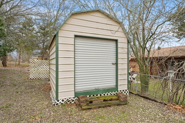 view of outbuilding