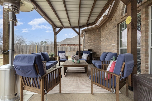 view of patio / terrace with outdoor lounge area