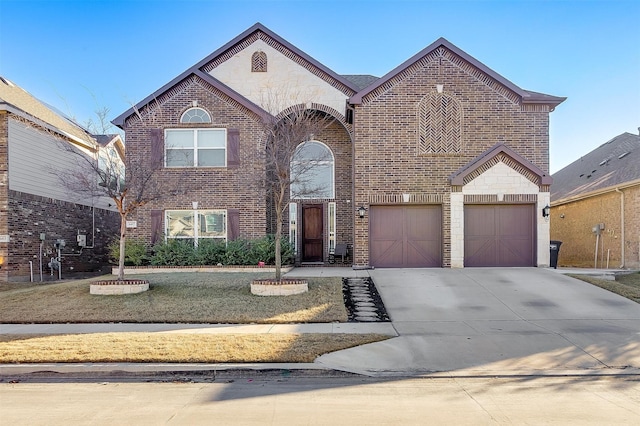 front facade featuring a garage