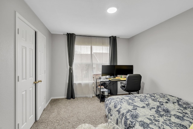 bedroom with carpet flooring