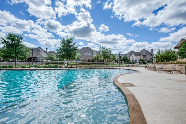 view of pool with a patio area