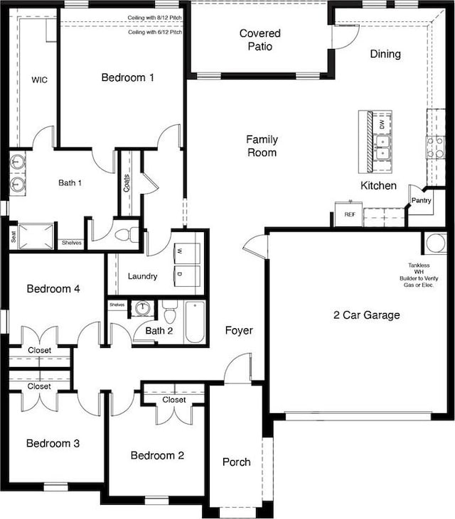1744 River Bend Rd, Burleson, TX 76028 - home floor plan