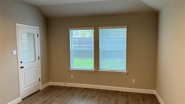 1744 River Bend Rd, Burleson, TX 76028 - spare room featuring wood finished floors and baseboards