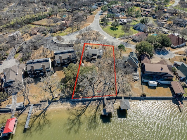 400 Driftwood Ct, Azle, TX 76020 - aerial view of residential area featuring property boundaries highlighted