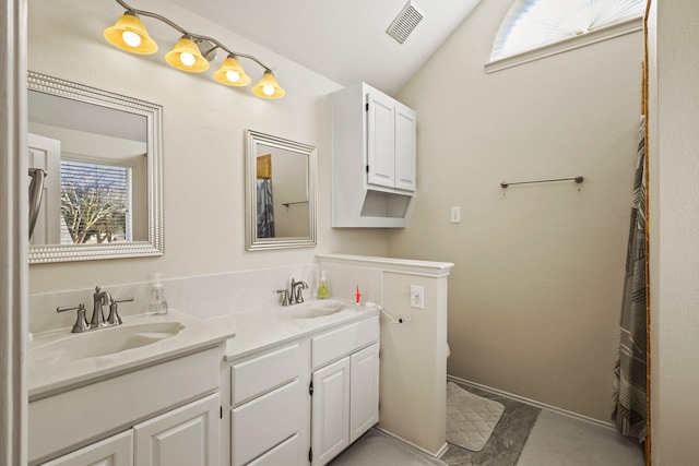 bathroom featuring vanity