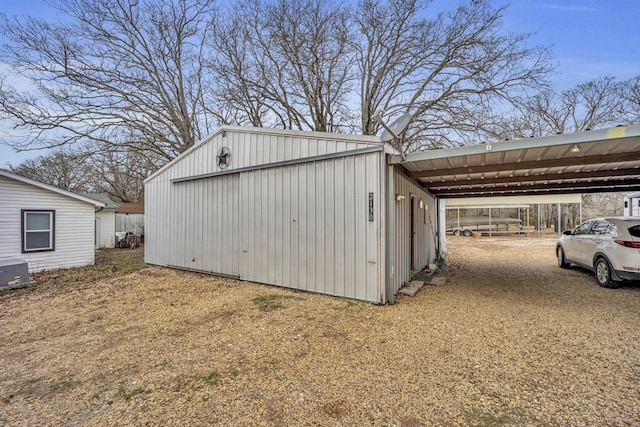 view of outbuilding