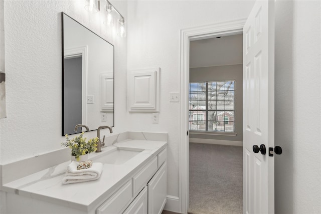 bathroom with vanity