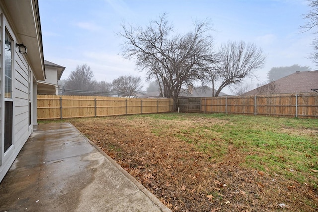 view of yard featuring a patio