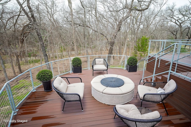 1621 Caddys Cir, Garland, TX 75043 - view of wooden deck