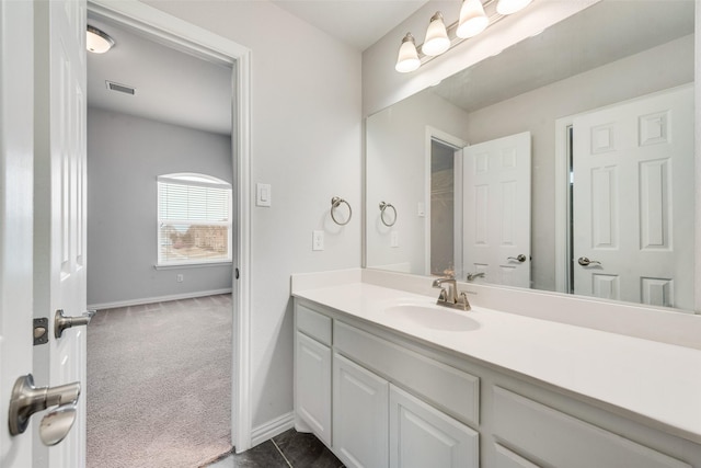 bathroom with vanity