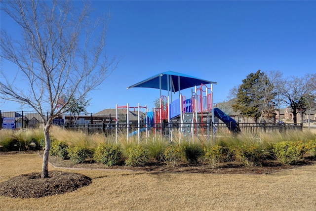 view of jungle gym