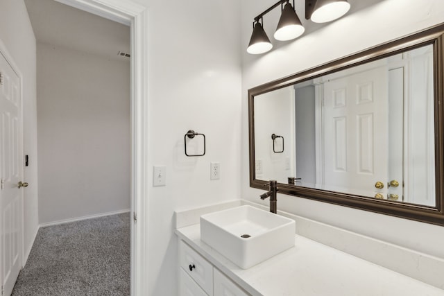 bathroom featuring vanity