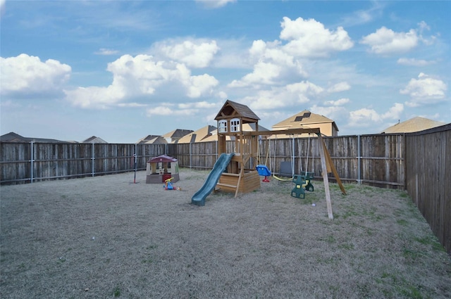 view of jungle gym