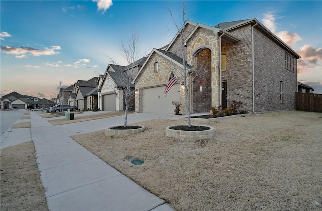 view of front of house featuring a garage