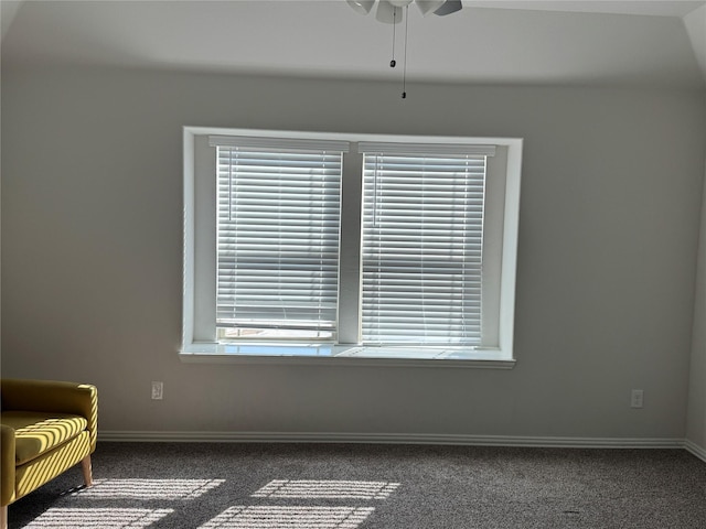 interior space featuring plenty of natural light and ceiling fan