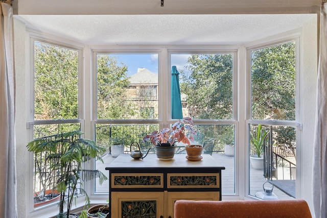 sunroom with a healthy amount of sunlight