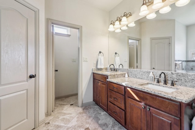 bathroom with vanity