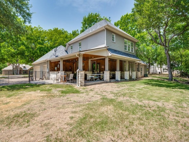 199 Pecan Crossing Ct, Gunter, TX 75058 - back of house featuring a shingled roof