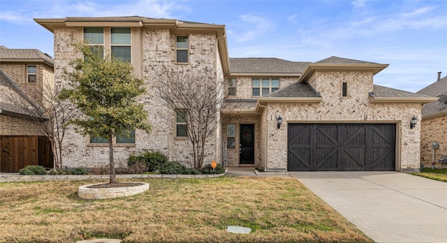 view of front of house with a front yard