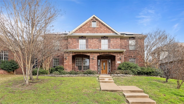 view of front of house with a front yard