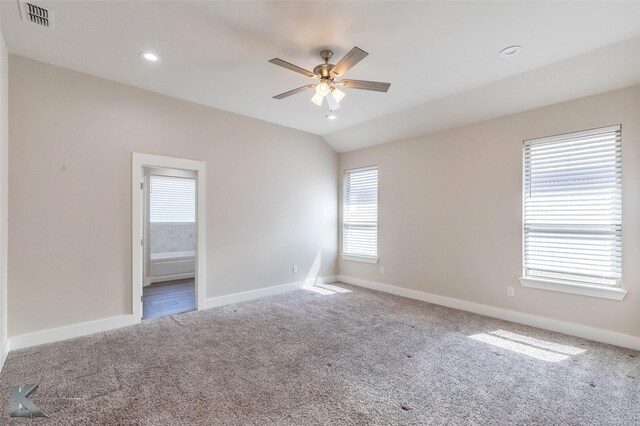 bedroom with ceiling fan and carpet flooring