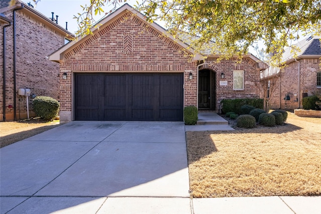 view of property featuring a garage