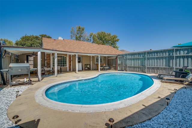7502 Atlantic Dr, Rowlett, TX 75088 - view of pool featuring a patio area