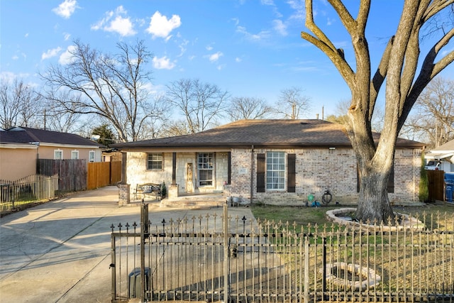 view of ranch-style house