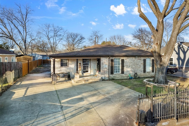 view of ranch-style house