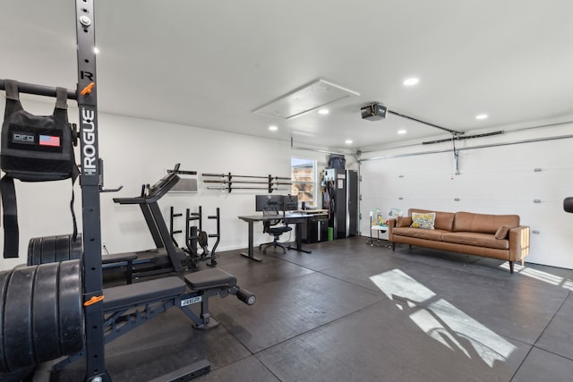 view of workout room