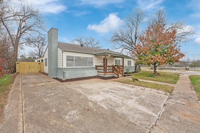 bungalow-style home featuring a porch