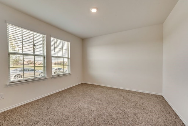 view of carpeted empty room