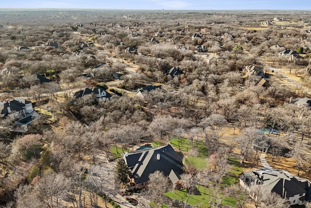 drone / aerial view with a rural view