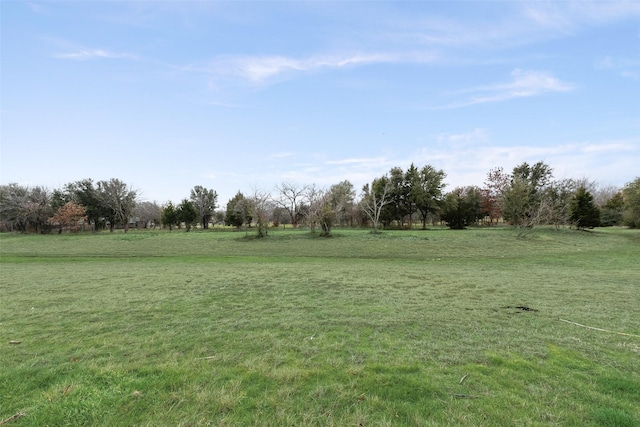 view of yard featuring a rural view