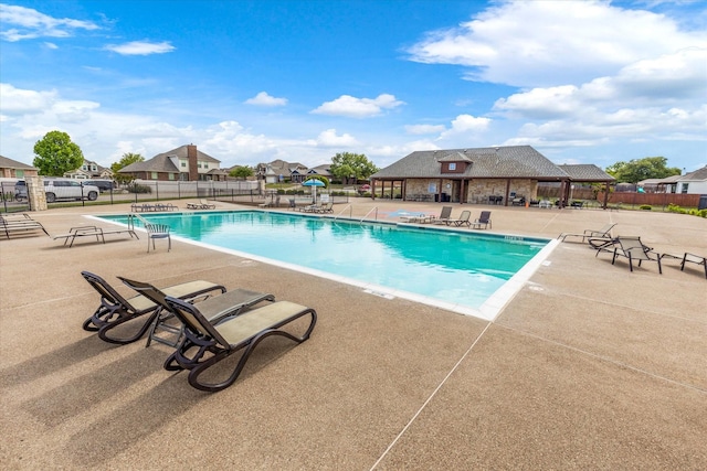 view of pool with a patio area