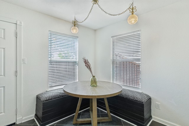 dining room featuring a healthy amount of sunlight and breakfast area