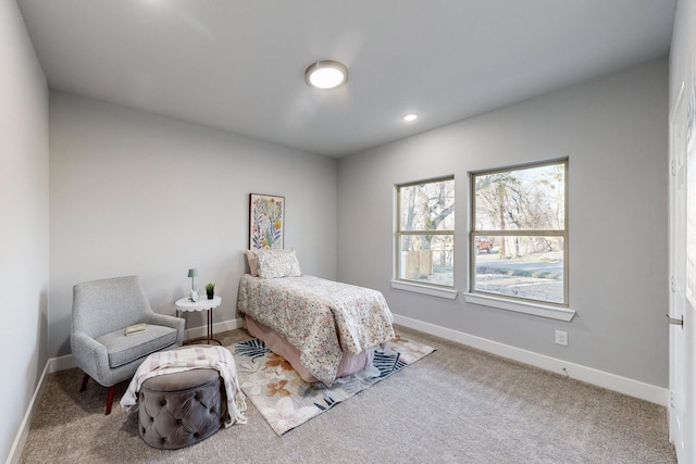 bedroom featuring carpet flooring