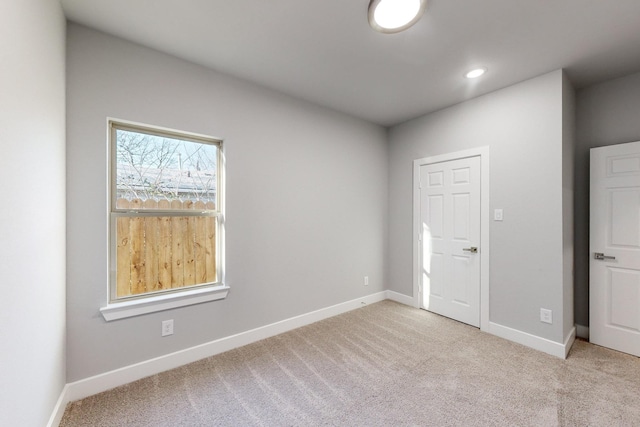 view of carpeted empty room