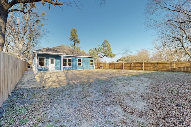 view of back of property