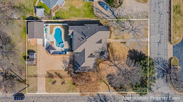 birds eye view of property