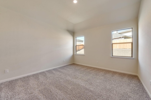 spare room with carpet